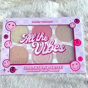 Beauty Concepts Complexion Palette Blush Highlighter and Bronzer New
